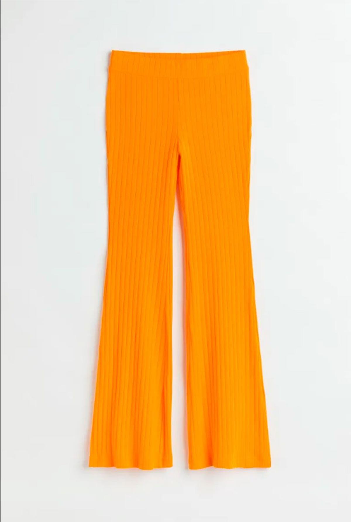 'Naranja vitamina': Pantalón de canalé