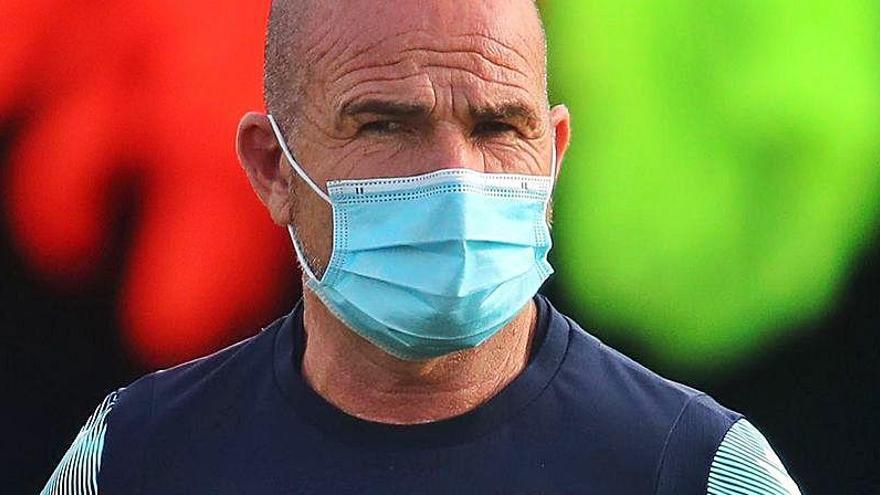 Paco López durante un entrenamiento.