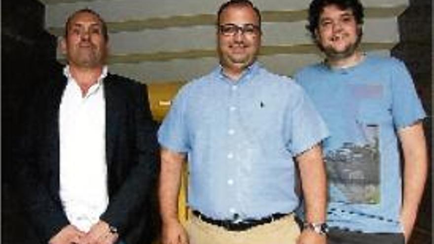 Des de l&#039;esquerra, José Sebastián, Manuel Artero i Gerard Checa