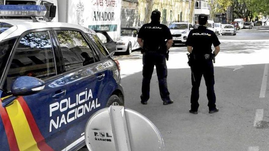 Die Nationalpolizei nahm die Verdächtigen in Manacor fest.