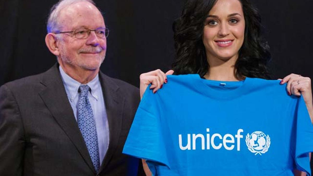 Katy Perry, embajadora de UNICEF