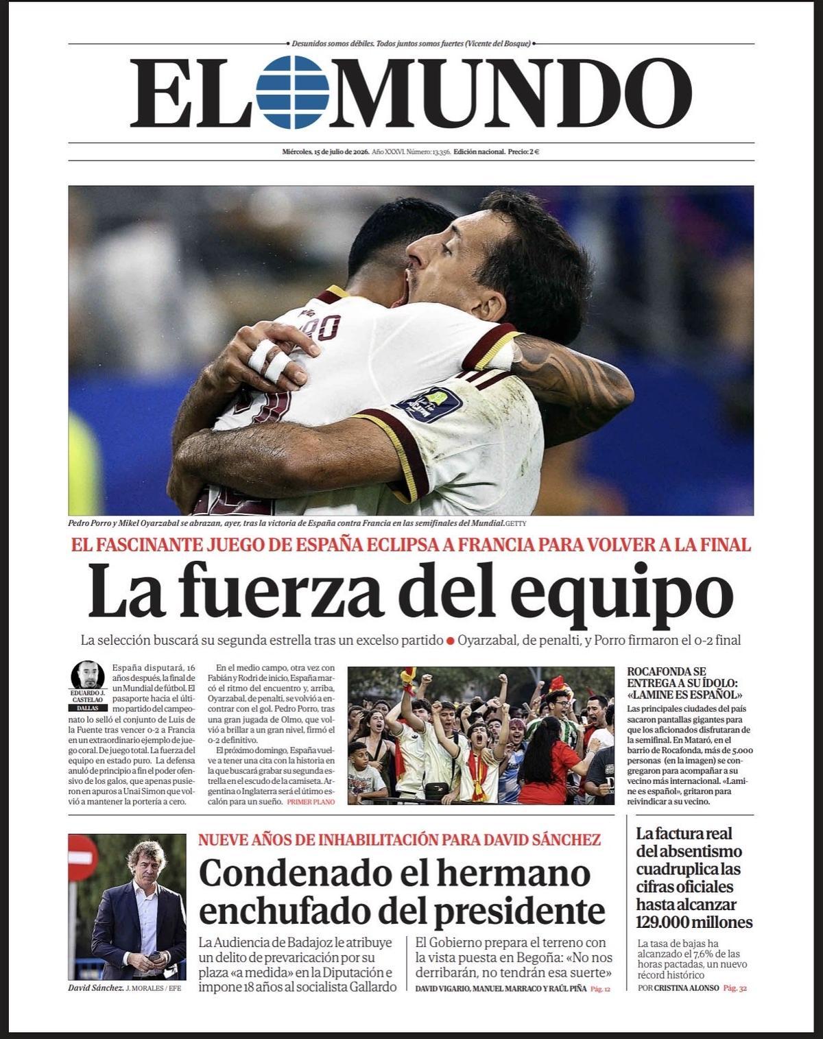 Estas son las portadas de la prensa deportiva de hoy