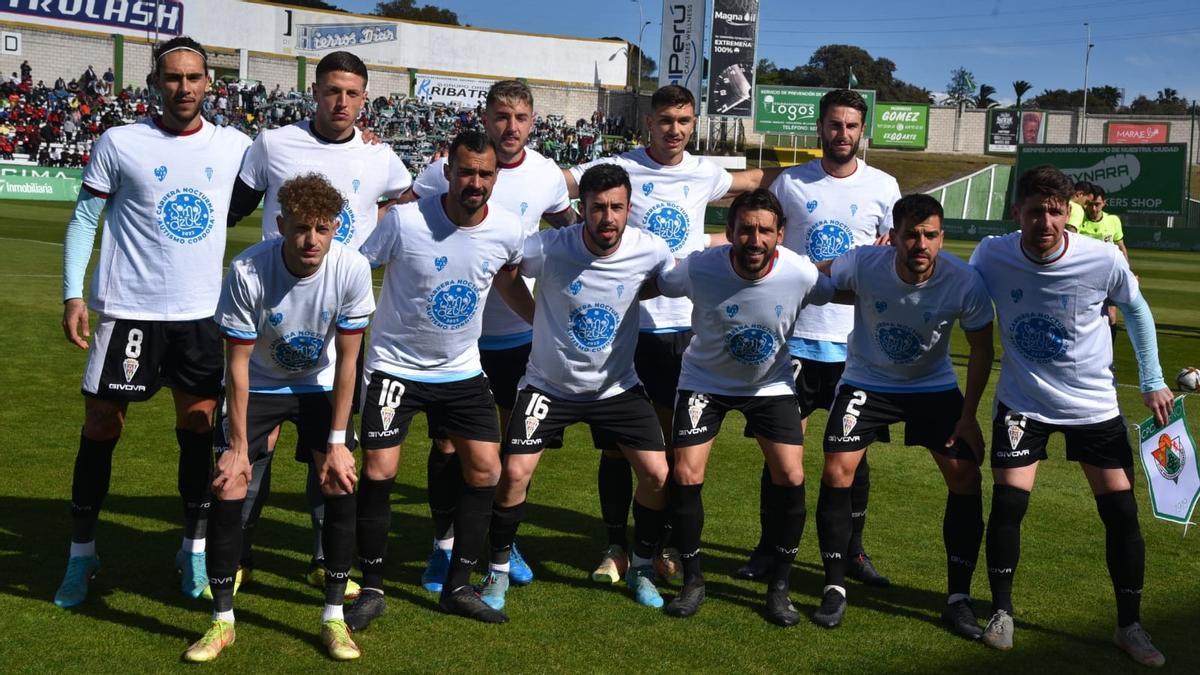 Alineación titular del Córdoba CF ante el Cacereño.