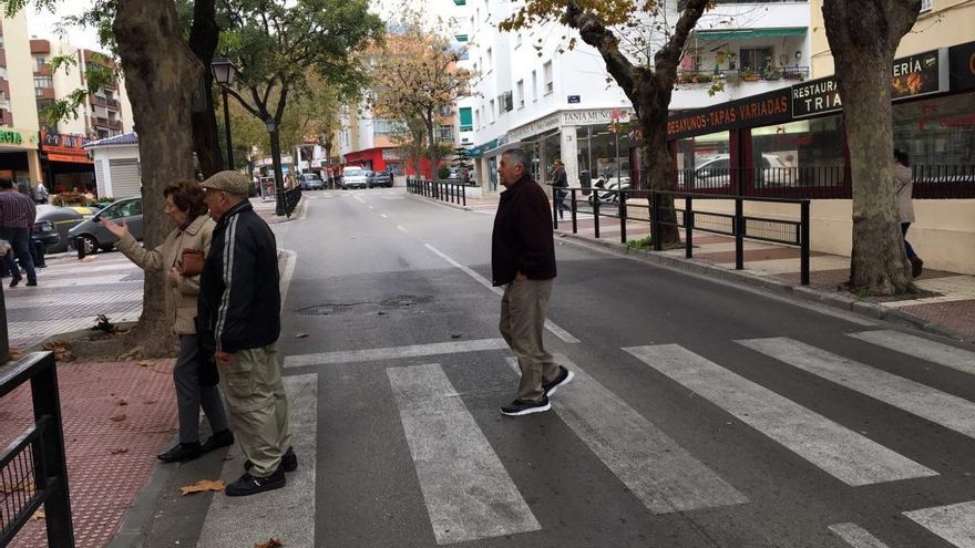 Avenida del Trapiche, en el centro de Marbella.