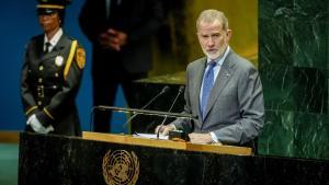 El Rey, a Israel en la ONU: Clamamos, imploramos, exigimos: detengan ya esta masacre