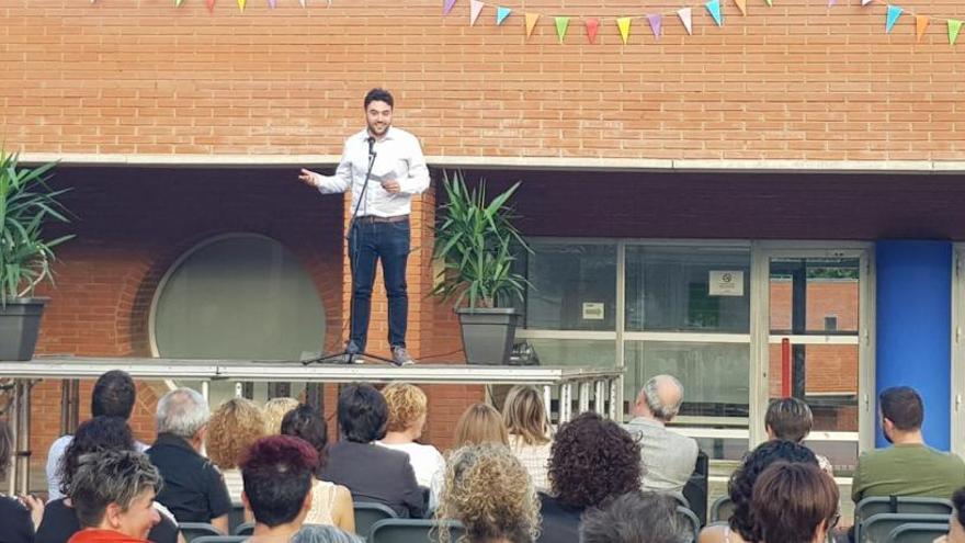 Oriol Ribalta, alcalde de Sallent, en un moment de la celebració