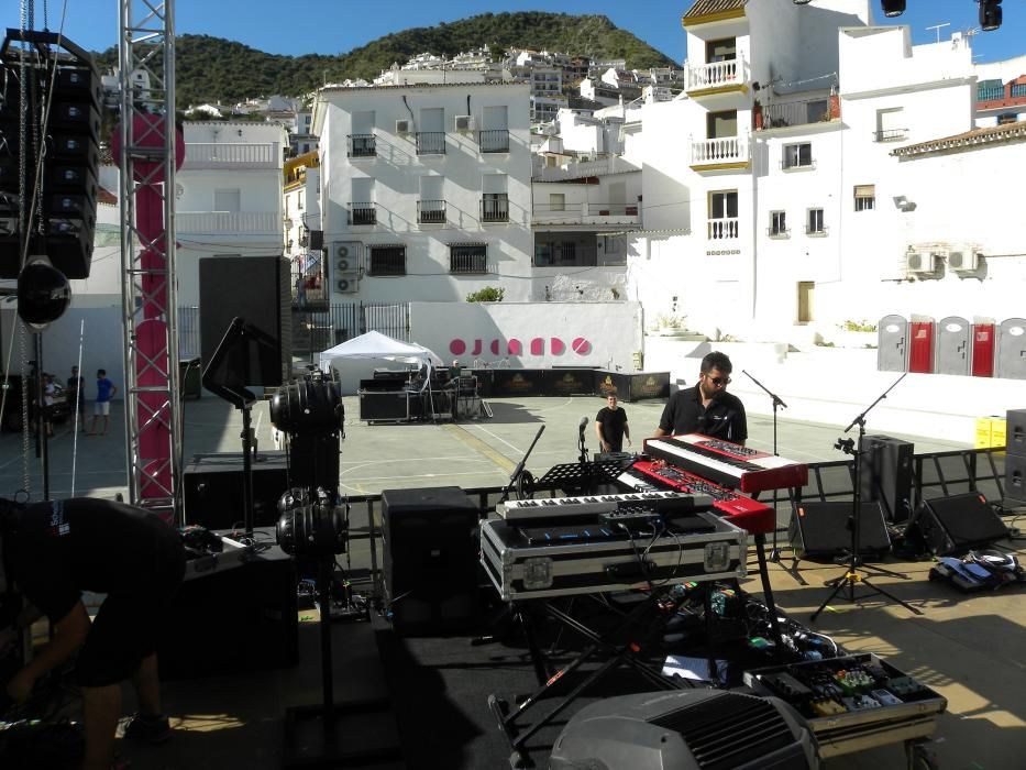 Las calles de Ojén, preparadas para el inicio de los conciertos