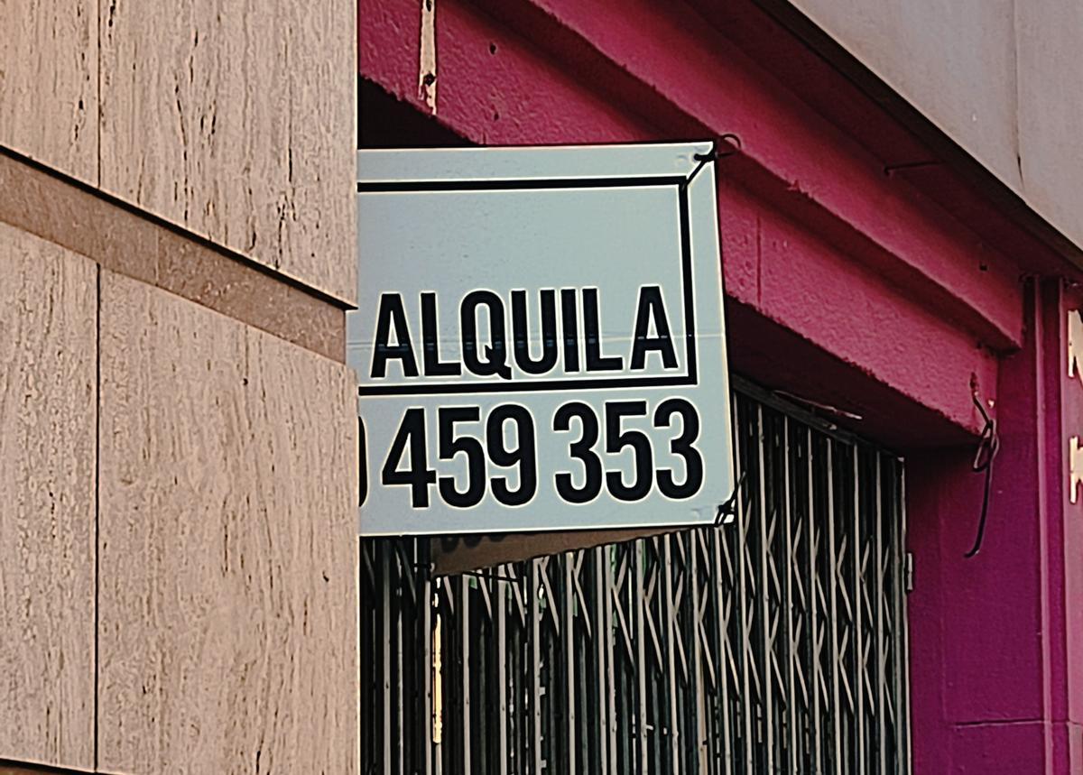 Publicidad de alquiler de una vivienda