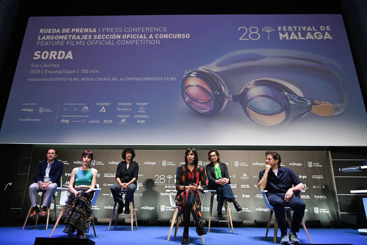 Rueda de prensa de la película 'Sorda' en el Festival de Cine de Málaga