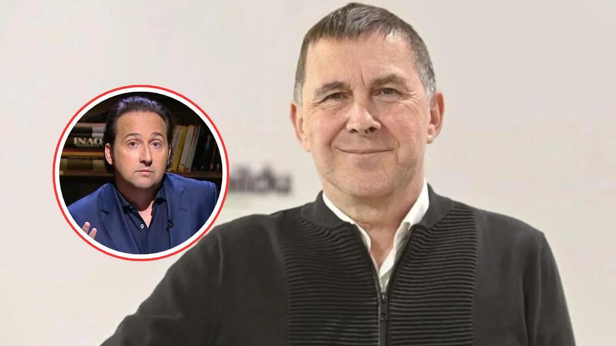 Arnaldo Otegui bromea con el España-Euskadi de pelota vasca.