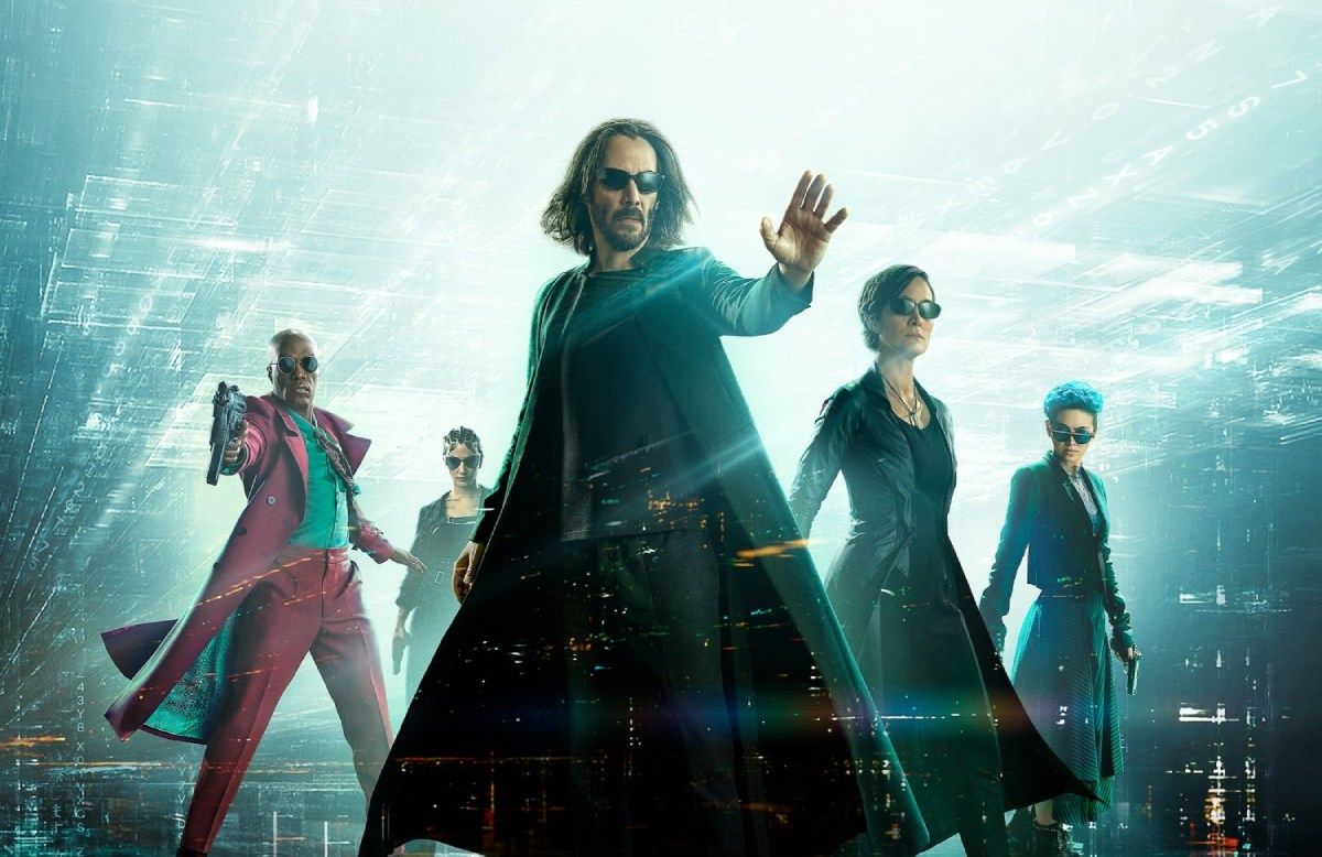 Keanu Reeves en el cartel de 'Matrix Resurrections'