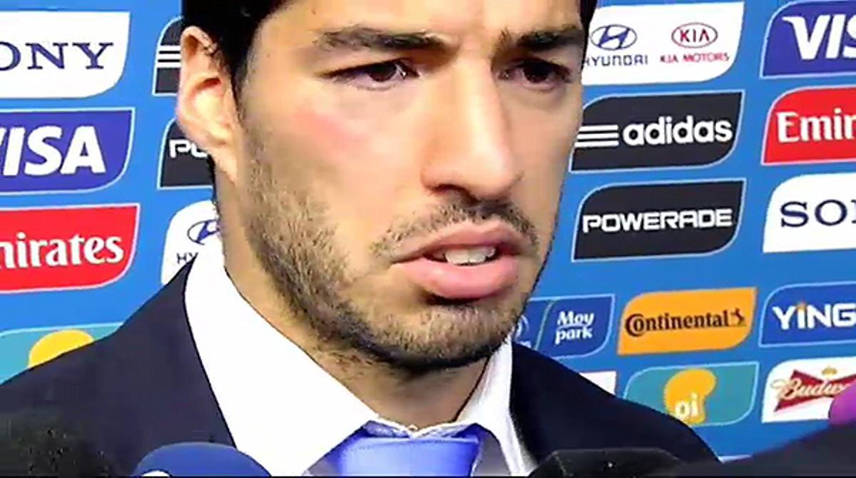 El davanter uruguaià treu importància a la mossegada que li ha clavat al defensa Giorgio Chiellini durant el partit que ha enfrontat les seves seleccions a Natal.