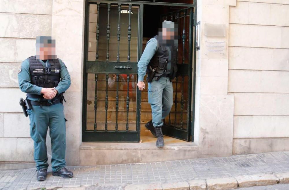 Operación antidroga de la Guardia Civil en Palma y sa Pobla