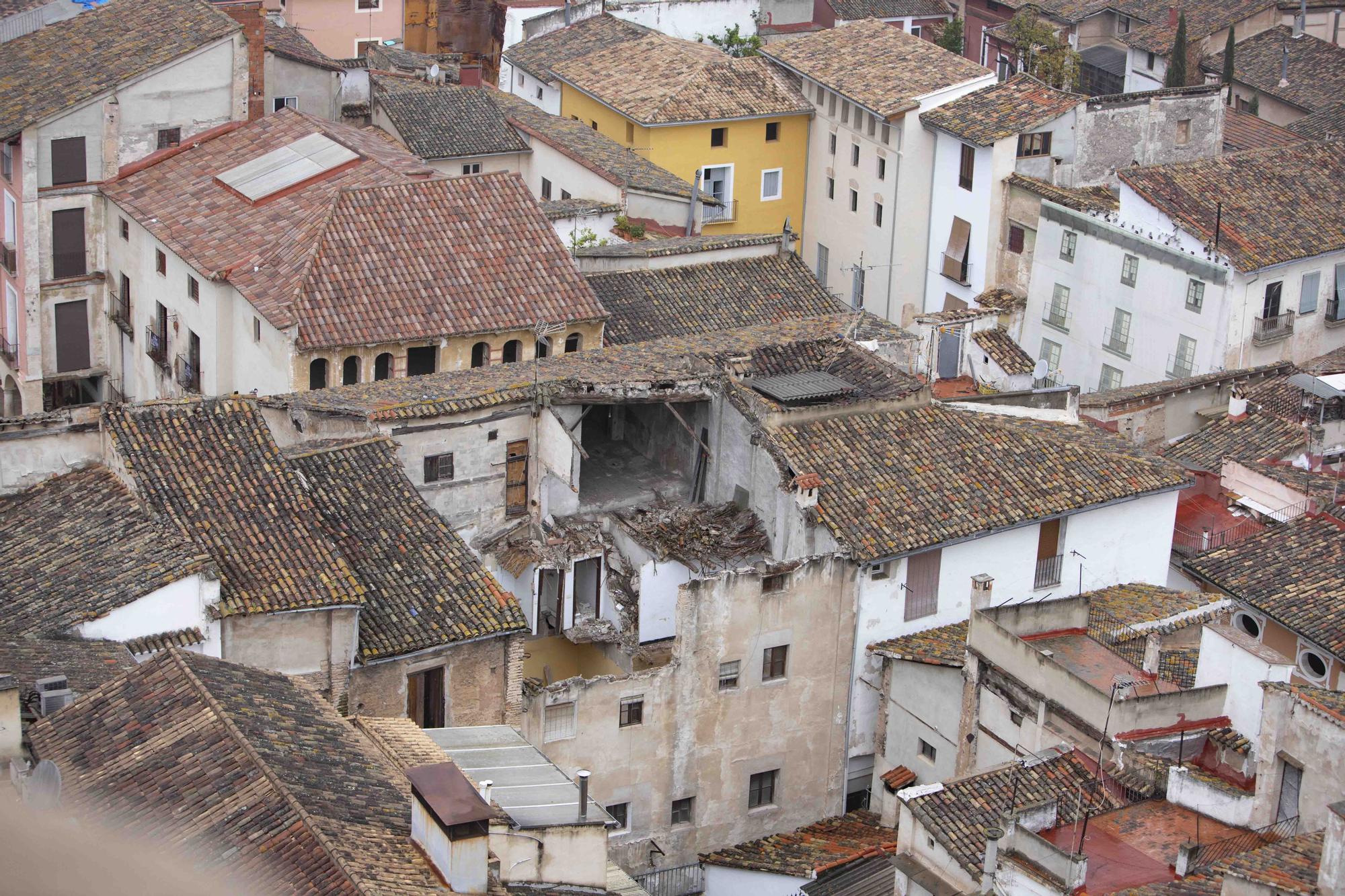La casa del "Margallonero", un inmueble emblemático de Xàtiva en riesgo de derrumbe