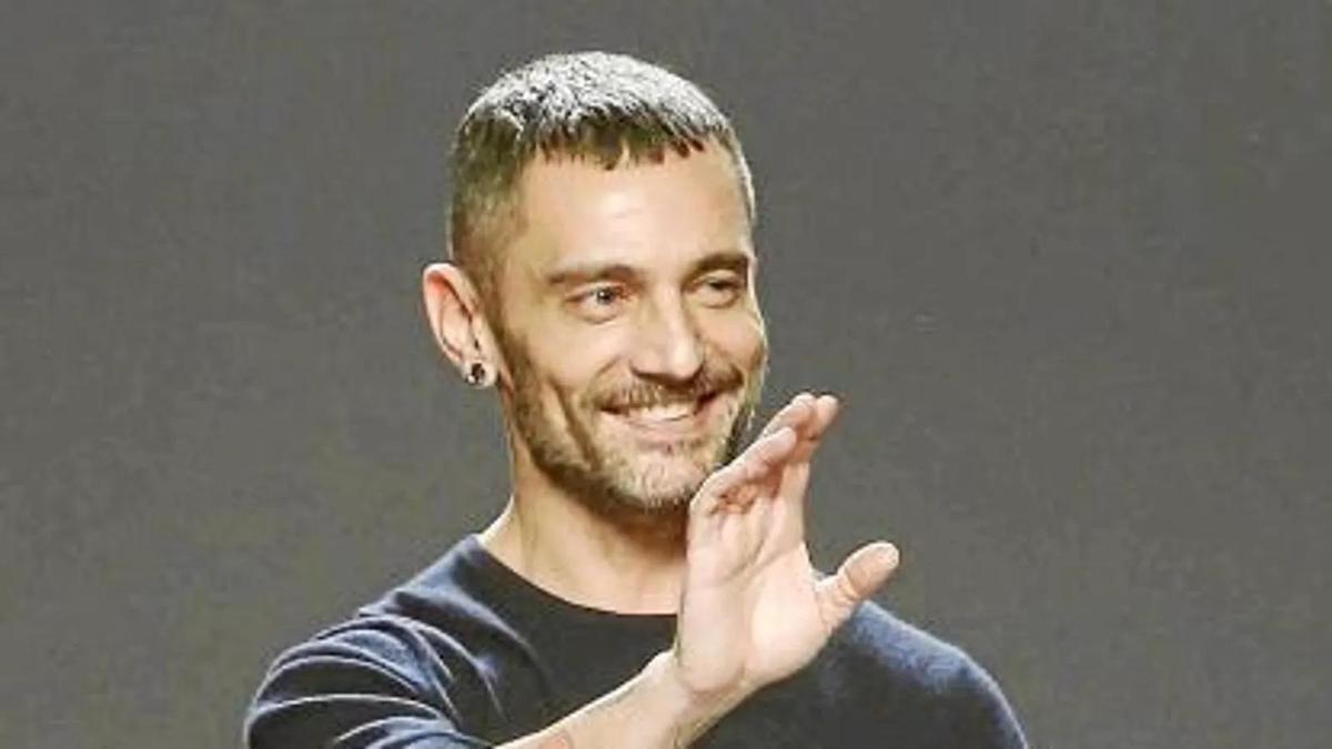 David Delfín, tras uno de sus desfiles en la Fashion Week de Madrid