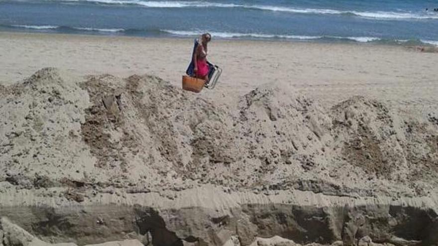 Las obras en las playas de Dénia se realizan ahora porque antes era época de cría del chorlitejo