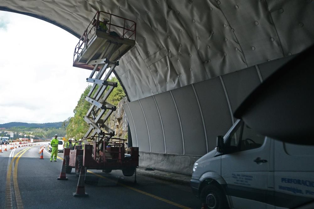 Sondeos en el túnel del corredor de Morrazo para i