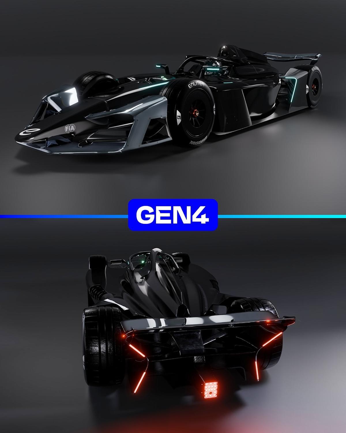 El monoplaza de la Gen4 de la Fórmula E