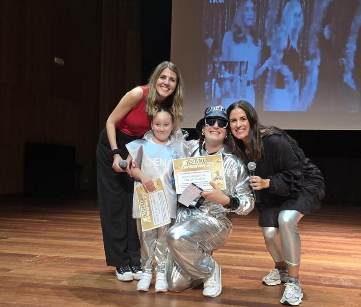 Antía Piñeiro en una de las actividades el CRA.