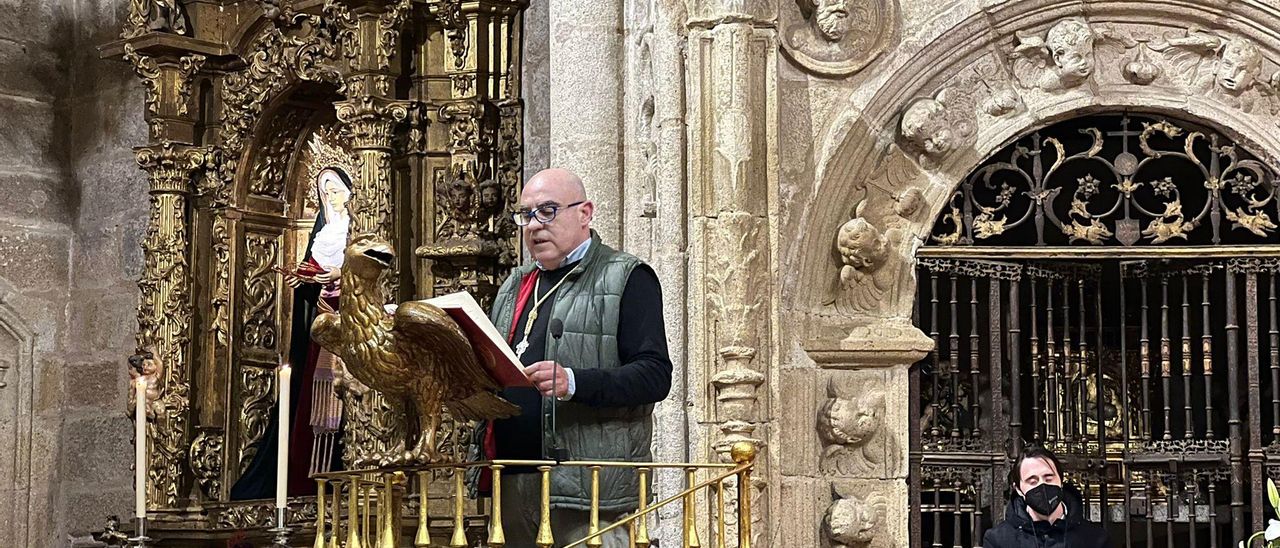 Pedro Canelo, en el templo de San Juan.