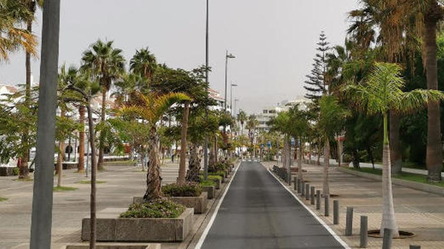 Una zona de la &#039;milla de oro&#039; de Playa de Las Américas.