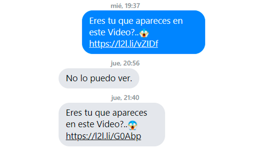 No abras el mensaje del vídeo en Messenger