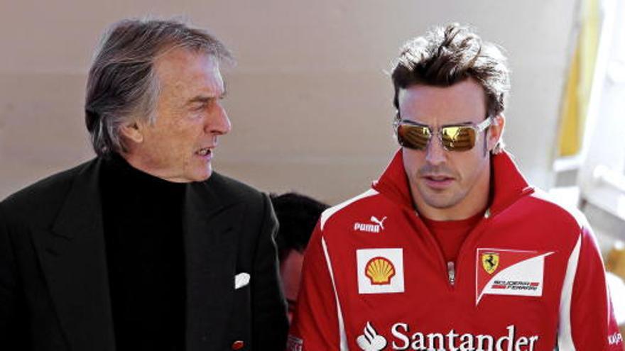 Montezemolo y Alonso en una imagen de 2012.