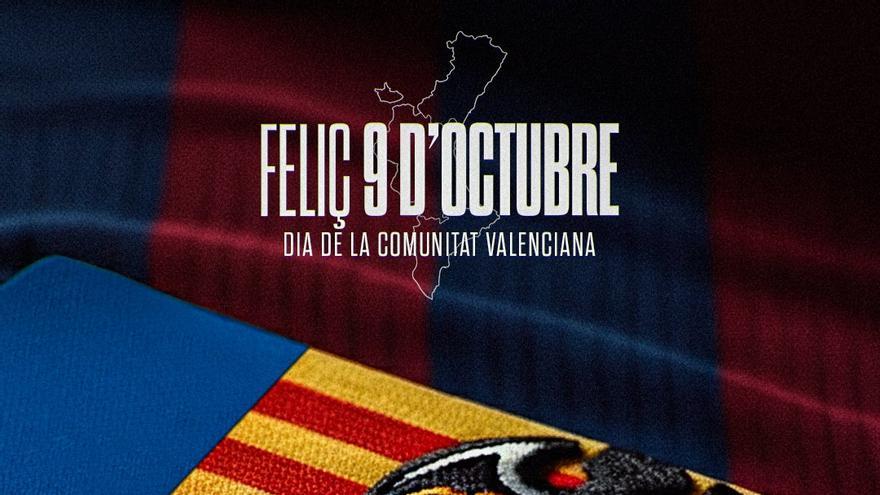 Felicitación del Levante UD por el 9 d'Octubre
