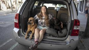 Barbara Van der Leden, Sunshine, en su coche.