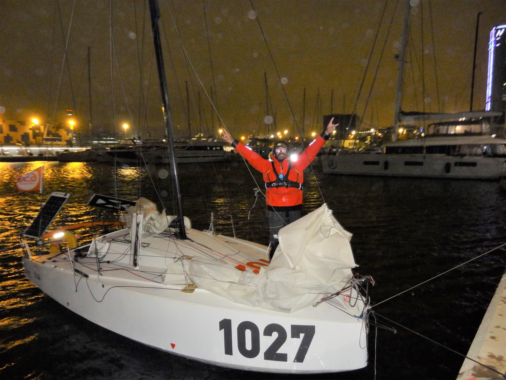 Genís Hontoria, ha sido el skipper más rápido en completar la regata SOLO MED