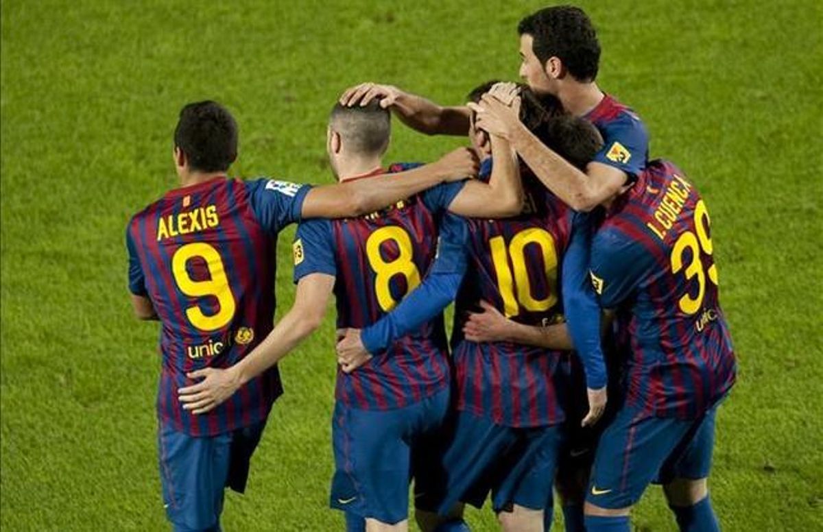 Els jugadors del FC Barcelona s’enfronten avui al Llevant. Els jugadors del FC Barcelona s’enfronten avui al Llevant.