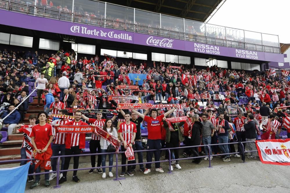 Así apoya La Mareona al Sporting en el José Zorrilla