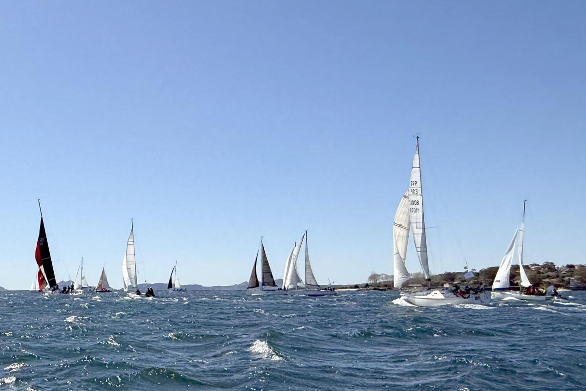 Un momento de la regata.