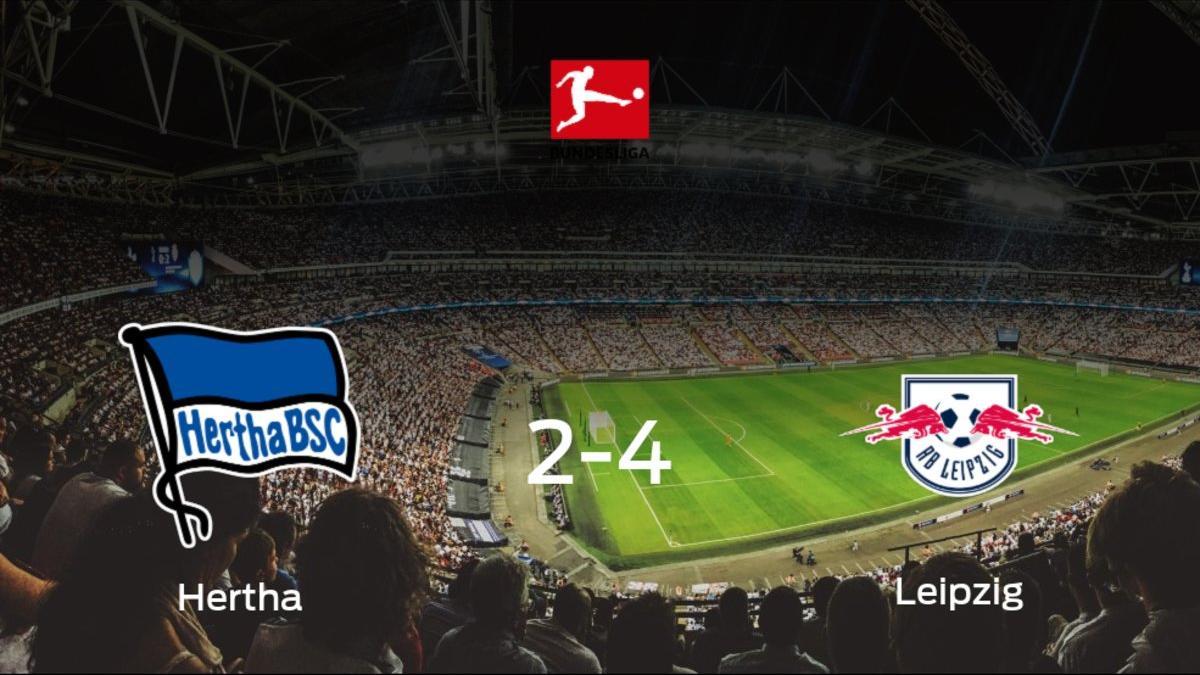 El RB Leipzig se queda con los tres puntos tras ganar 2-4 al Hertha BSC