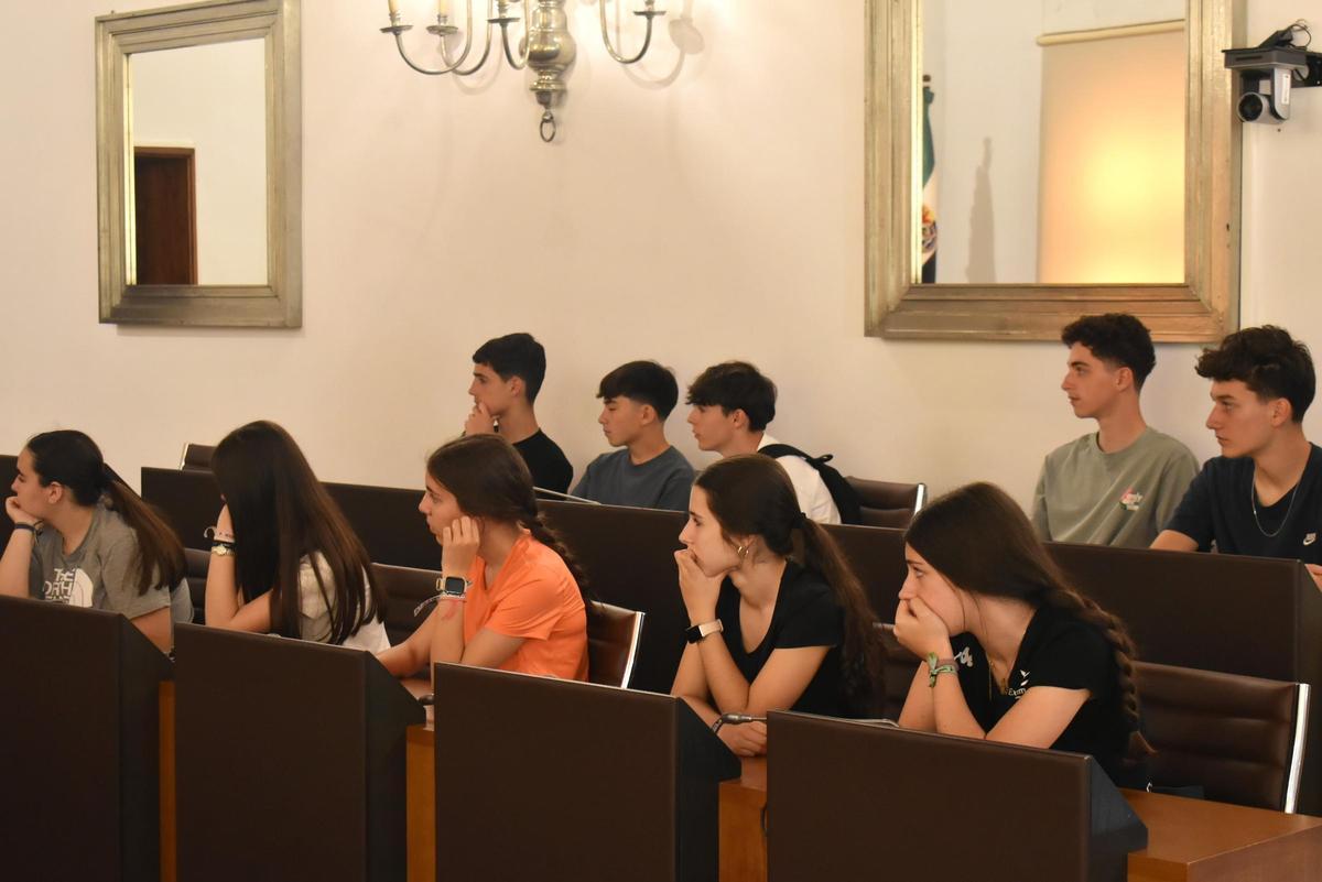 Galería | Alumnos franceses y placentinos de Erasmus visitan la Diputación de Cáceres