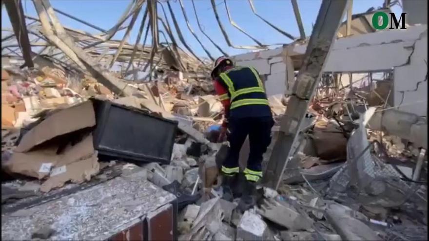 Bomberos malagueños del CPB colaboran en la búsqueda de supervivientes en Beirut