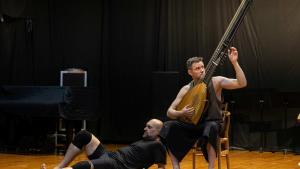 El contratenor Xavier Sabata y el laudista Jonas Nordberg en un ensayo de Genius Loci.