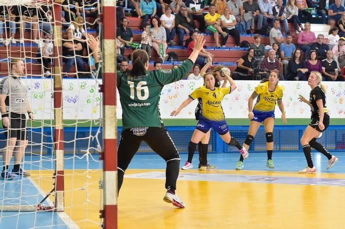 07-04-2019 TELDE. Ida de las semifinales de la Challenge Cup entre el Rocasa de Gran Canaria y el Kristianstad Handboll de Suecia  | 07/04/2019 | Fotógrafo: Andrés Cruz