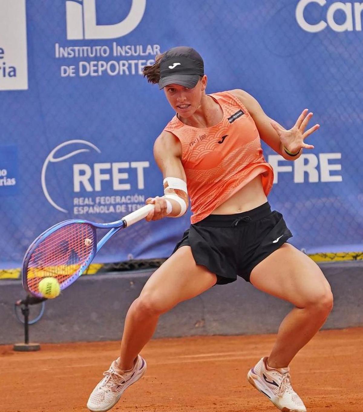Kaitlin, en el ITF W100 DISA Gran Canaria-Maspalomas, que ganó.  | LP / DLP