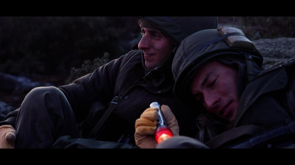 Otro momento del corto rodado en Galicia y ambientado en Malvinas.