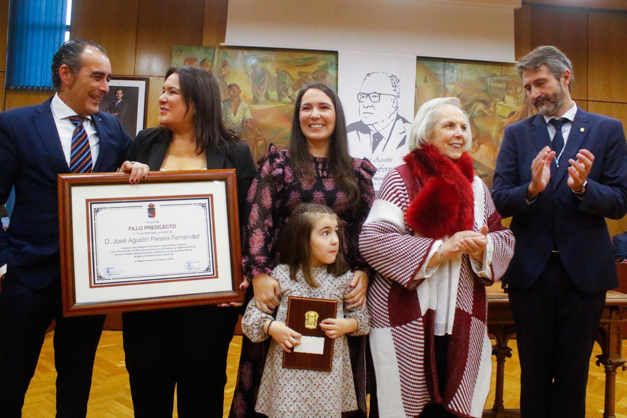 Agustín Pereira Fernández ya es hijo predilecto de Vilagarcía