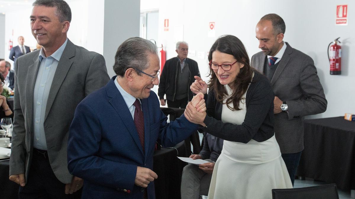 Ángel Luna y Mónica Oltra, en una imagen de archivo de antes de la pandemia