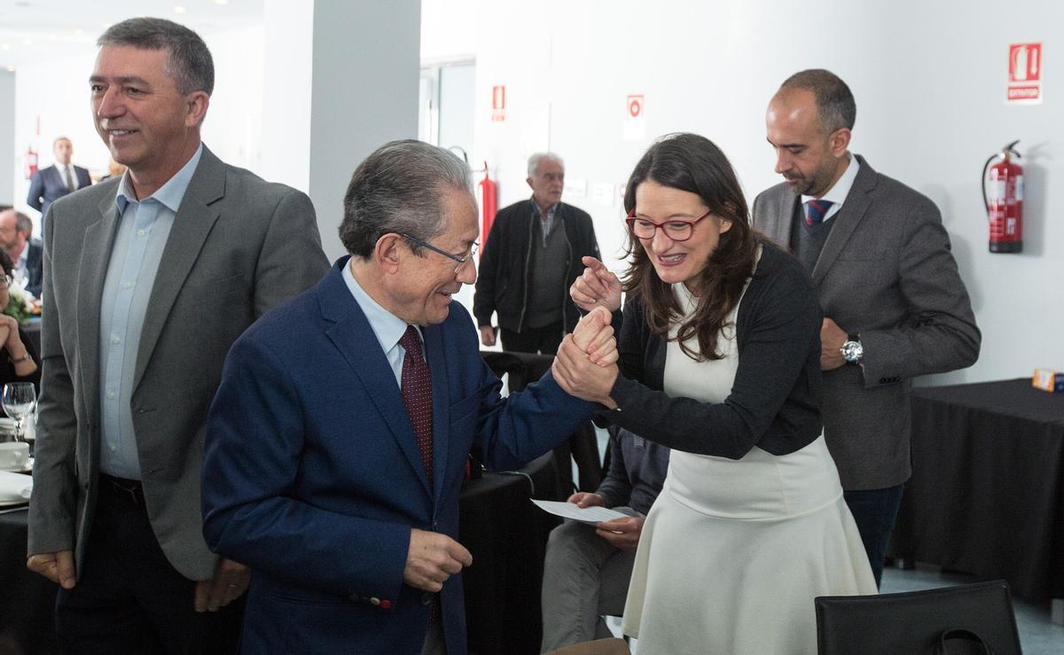 Ángel Luna y Mónica Oltra, en una imagen de archivo de antes de la pandemia