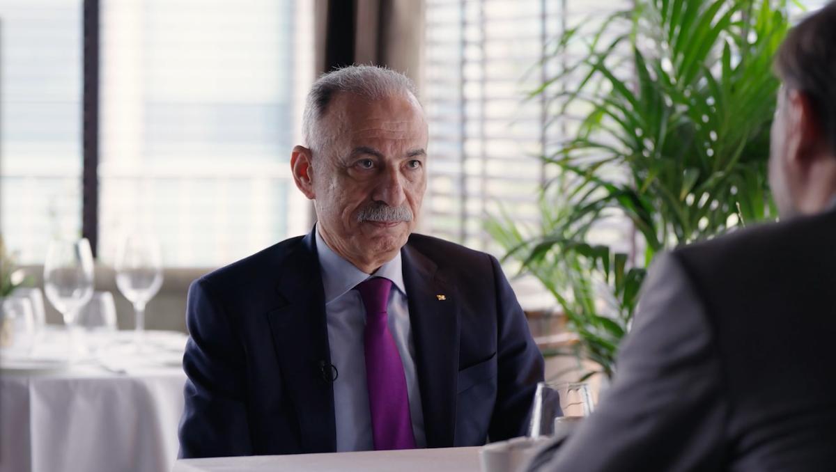 Husni Abdel Wahed, durante la entrevista en 'Un café en las alturas'.