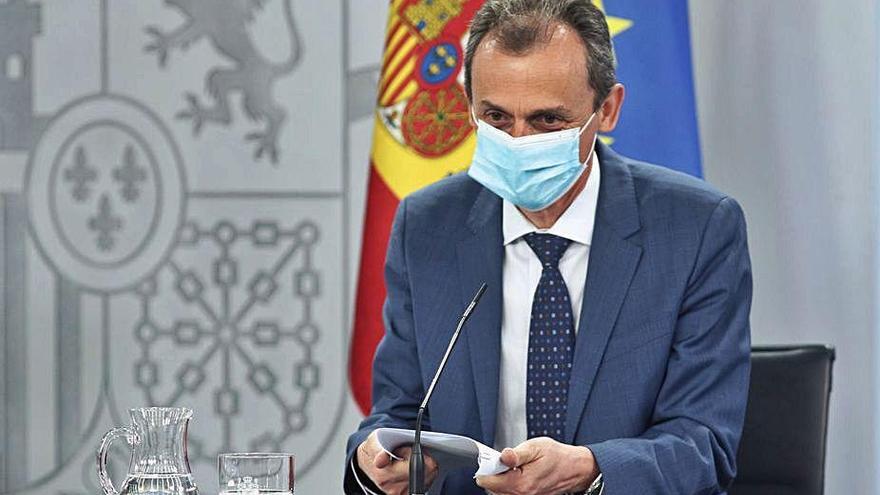 El ministro de Ciencia, Pedro Duque, tras el Consejo de Ministros.