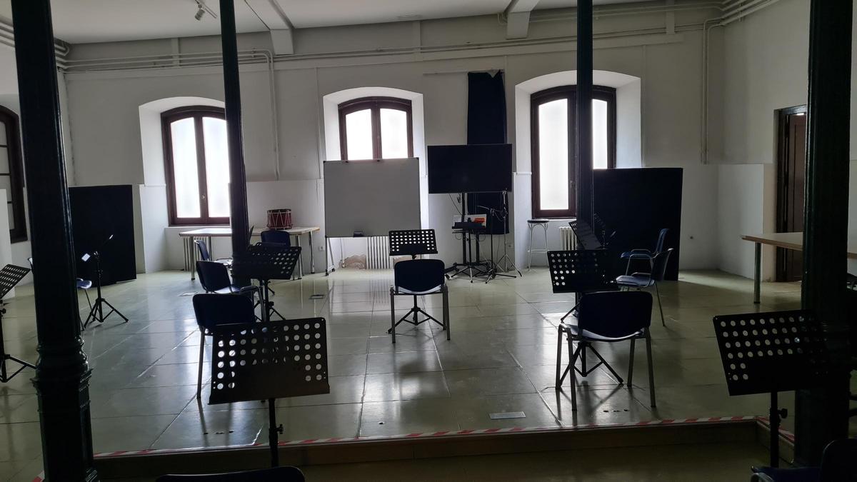 Una de las salas del antiguo palacio.