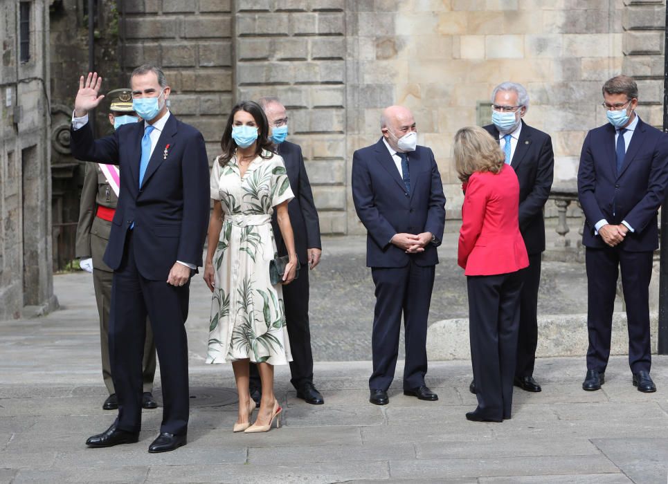 Don Felipe y Doña Letizia se unen a los actos del Día de Galicia en la catedral compostelana.