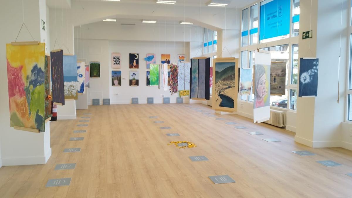 Varios de los trabajos expuestos.