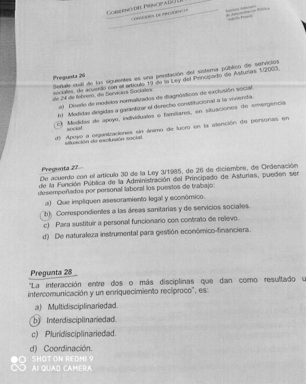 Examen Trabajo Social