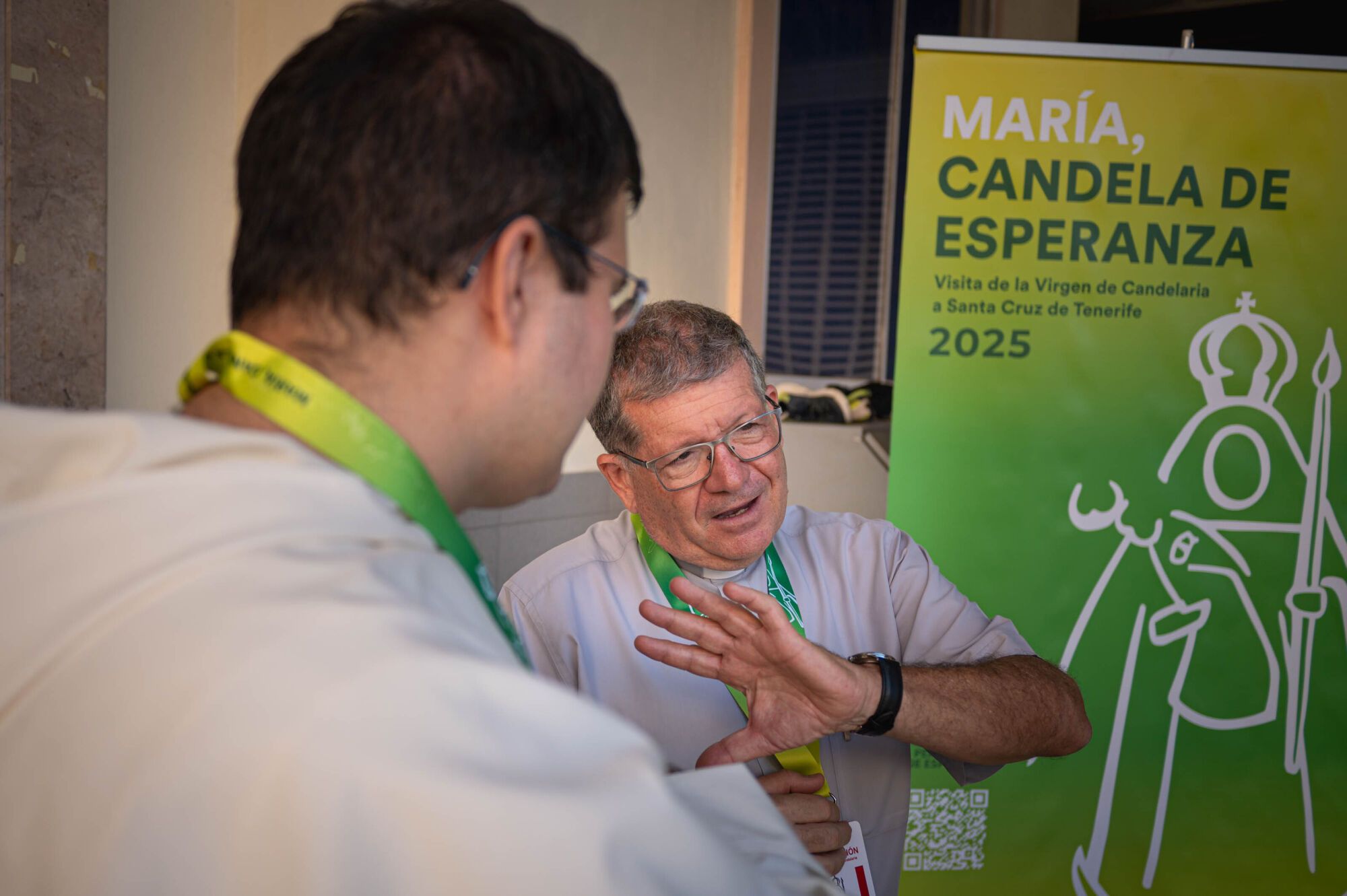 Voluntarios que escoltarán a la Virgen en su visita a Candelaria